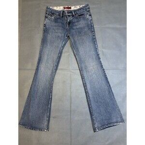 Vintage YMI Jeans From City Of Angels Low Rise Flare Button Fly Retro 1990s Sz 9